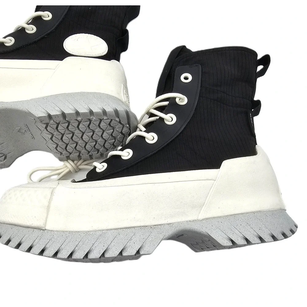 Converse Chuck Taylor All Star Waterproof Lugged Hi Black White Unisex NWOB